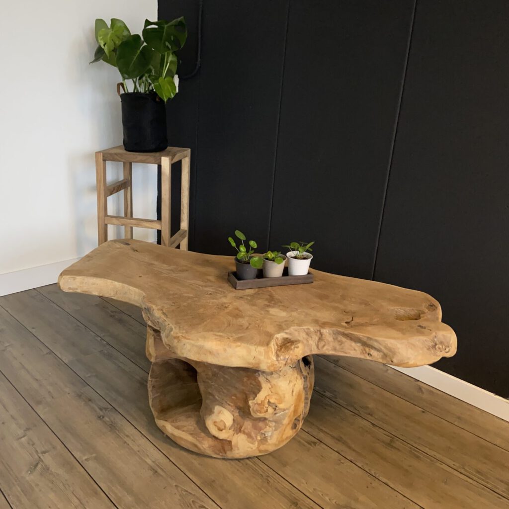 Wortel-houten salontafel